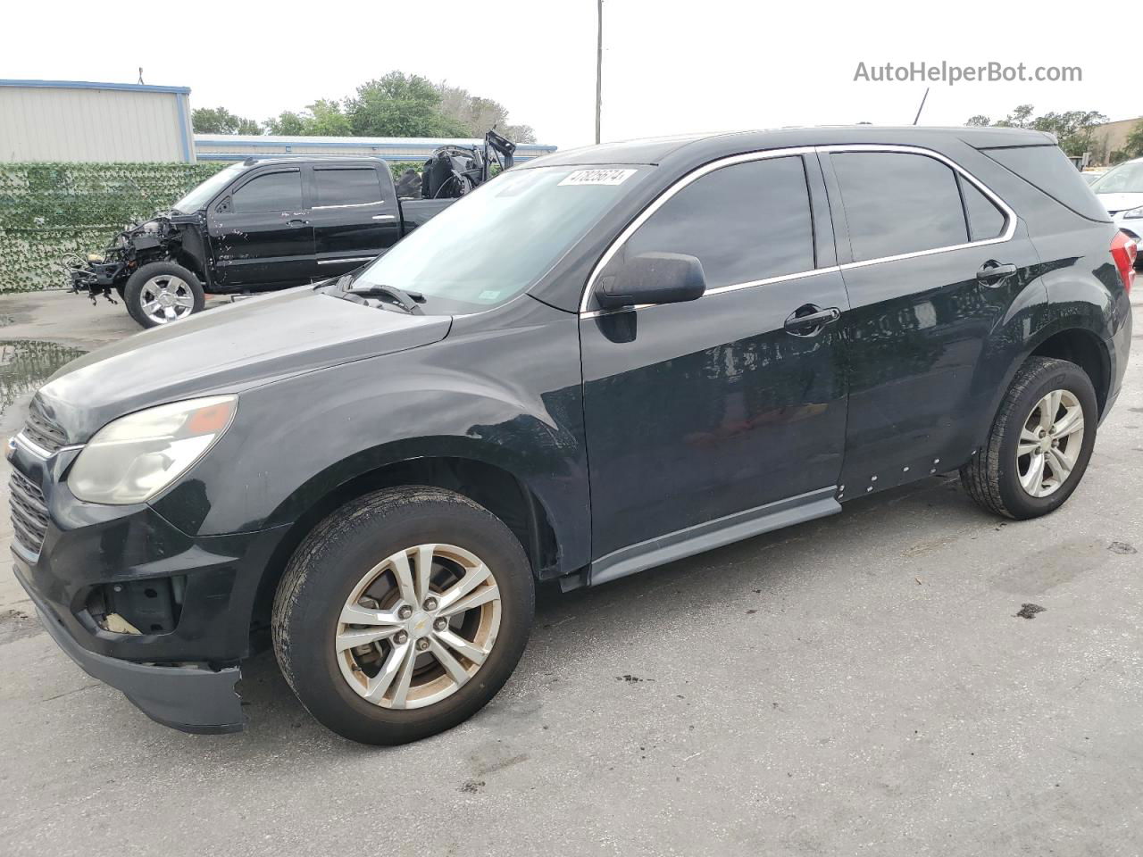 2017 Chevrolet Equinox Ls Black vin: 2GNALBEK6H1517442