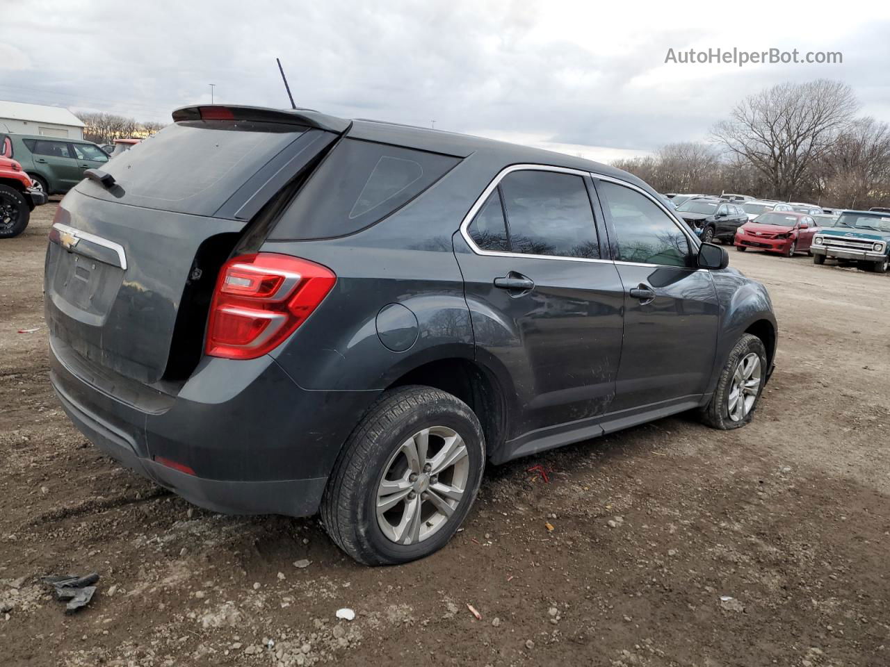 2017 Chevrolet Equinox Ls Gray vin: 2GNALBEK6H1530384