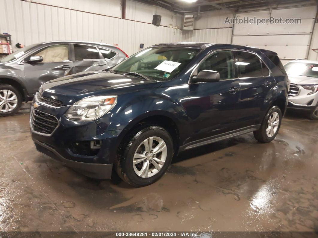 2017 Chevrolet Equinox Ls Синий vin: 2GNALBEK6H1533267