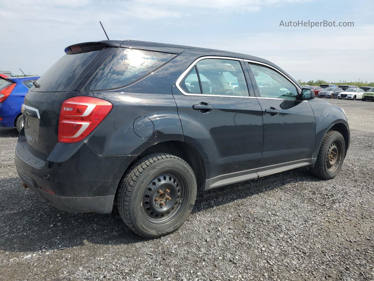 2017 Chevrolet Equinox Ls Black vin: 2GNALBEK6H1535603