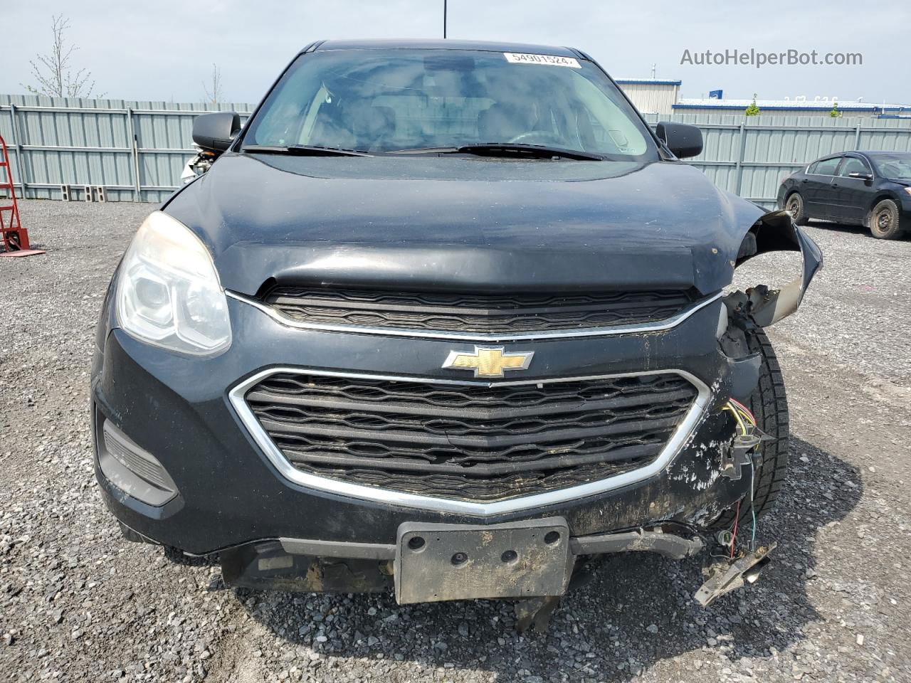 2017 Chevrolet Equinox Ls Black vin: 2GNALBEK6H1535603