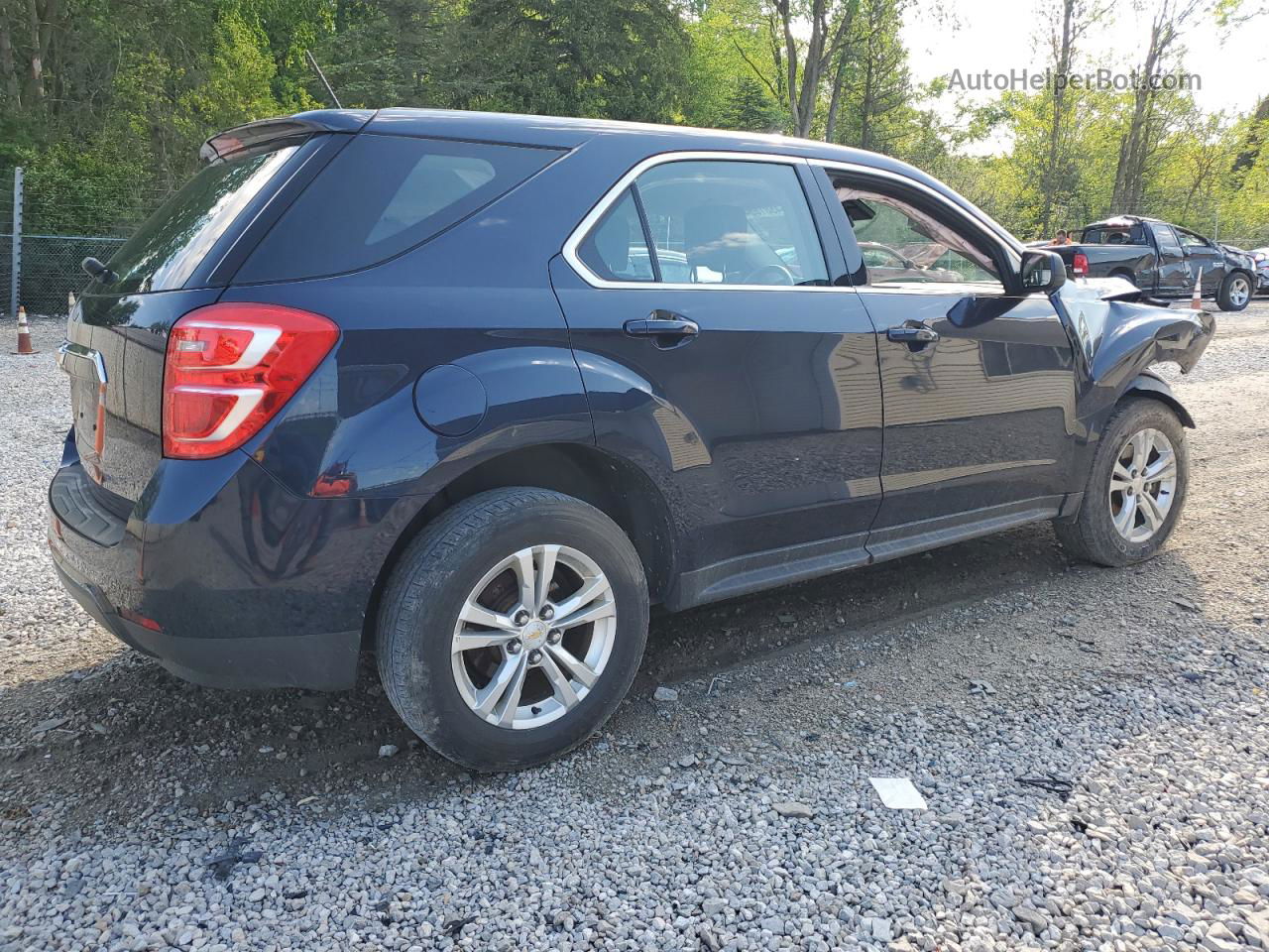 2017 Chevrolet Equinox Ls Синий vin: 2GNALBEK6H1556242