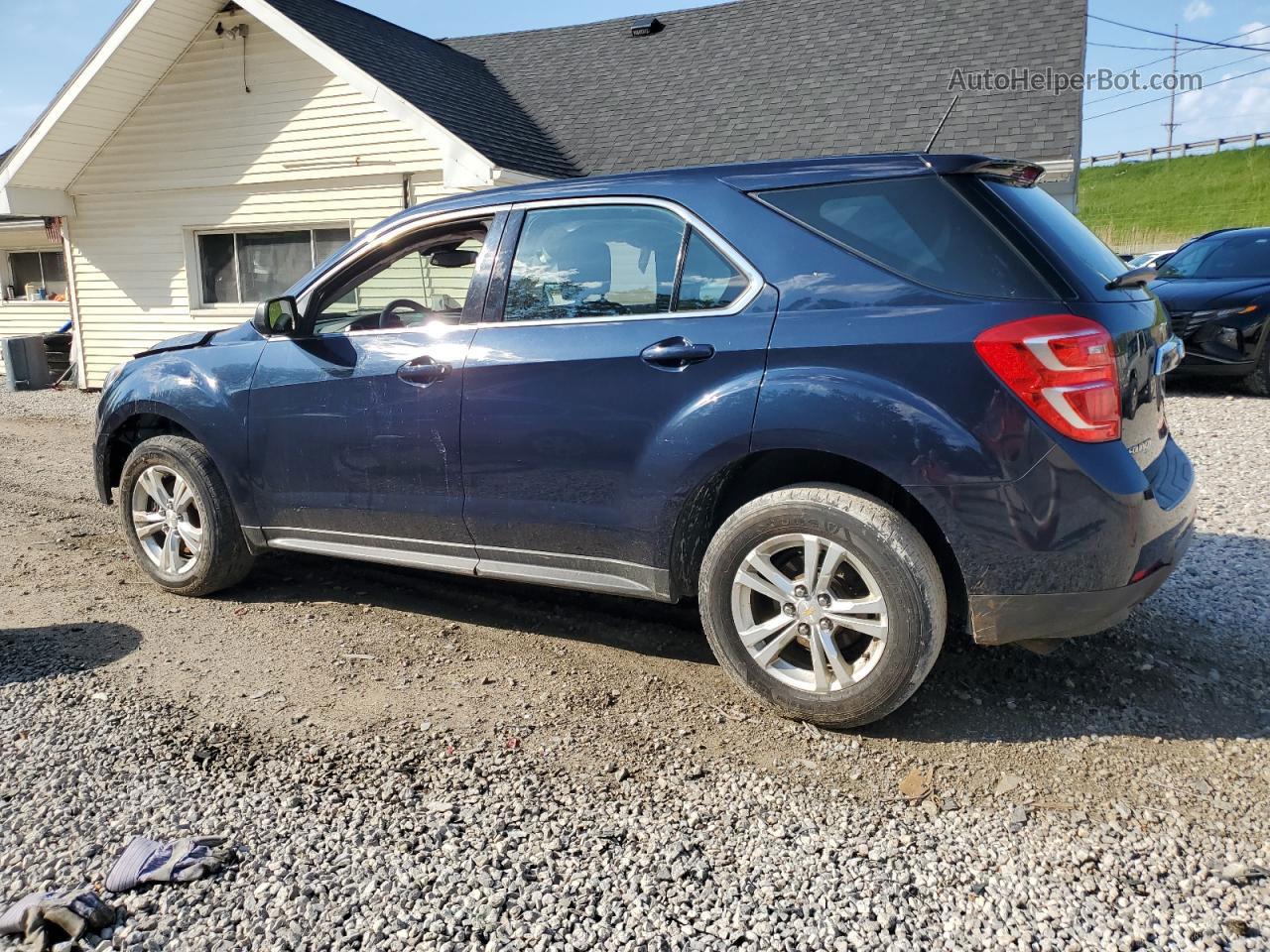 2017 Chevrolet Equinox Ls Синий vin: 2GNALBEK6H1556242