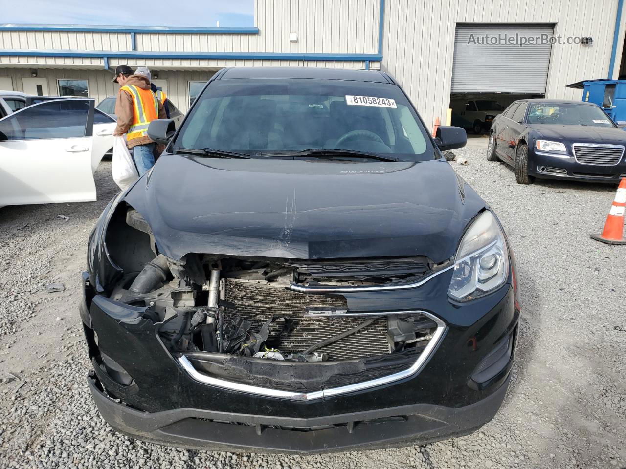 2017 Chevrolet Equinox Ls Black vin: 2GNALBEK6H1558573