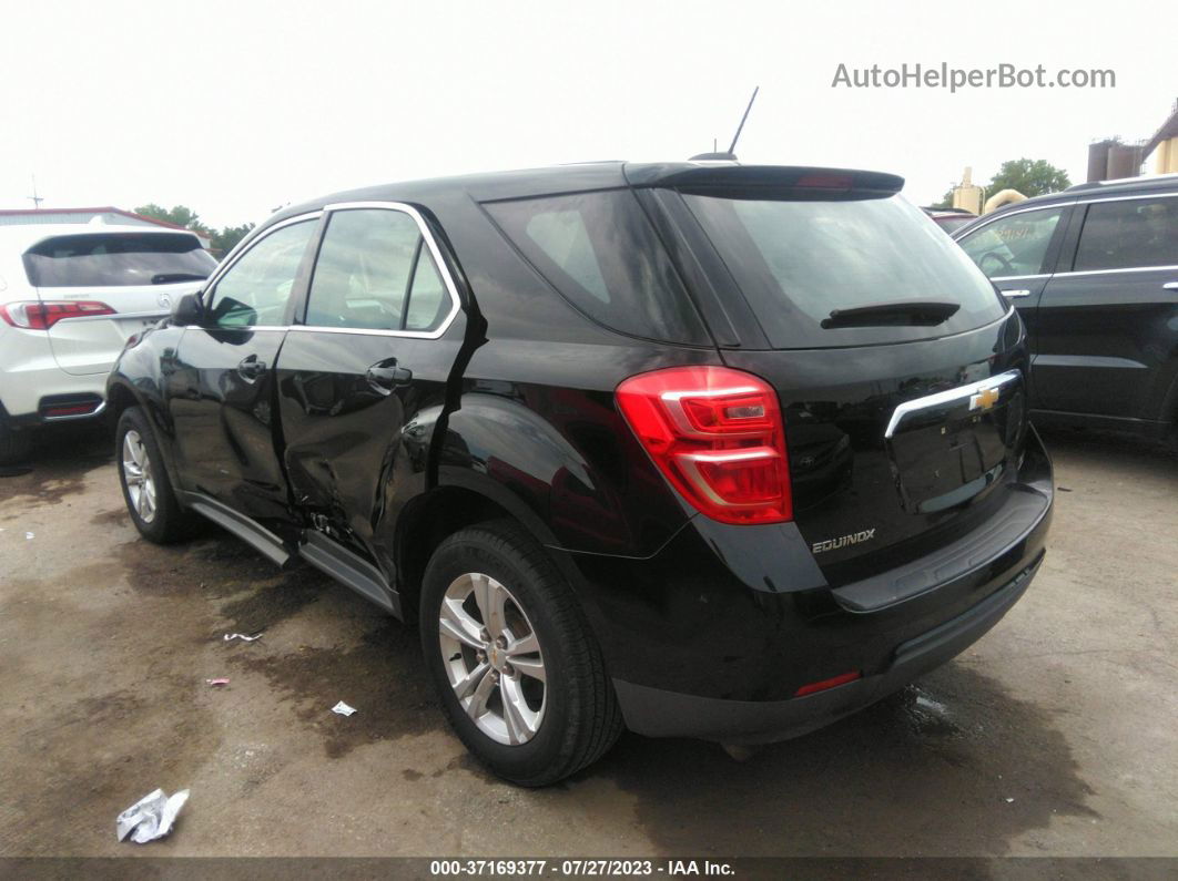 2017 Chevrolet Equinox Ls Black vin: 2GNALBEK6H1608064