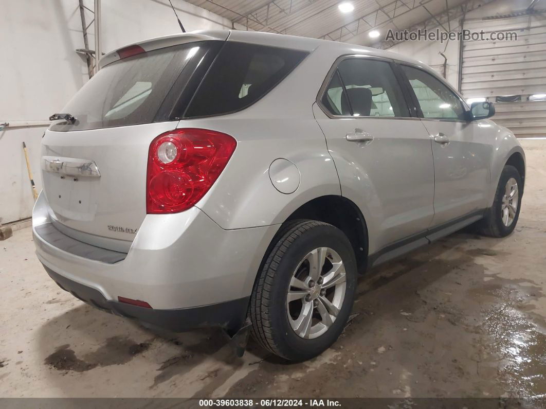 2012 Chevrolet Equinox Ls Silver vin: 2GNALBEK7C1216767