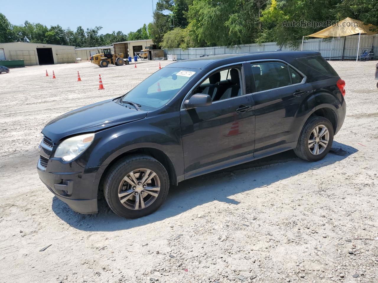 2012 Chevrolet Equinox Ls Black vin: 2GNALBEK7C6334823