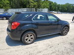 2012 Chevrolet Equinox Ls Black vin: 2GNALBEK7C6334823