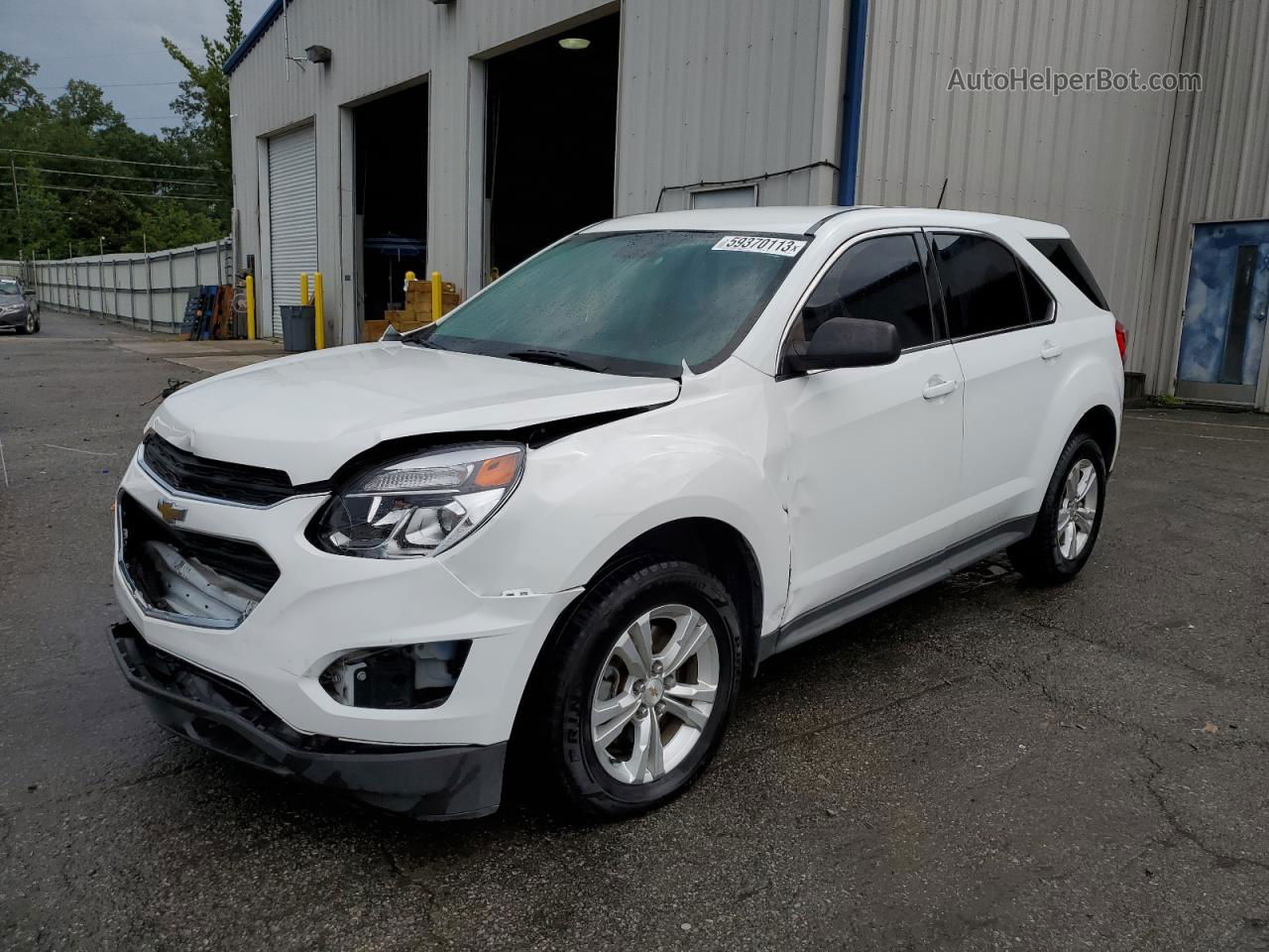 2016 Chevrolet Equinox Ls Белый vin: 2GNALBEK7G1118621