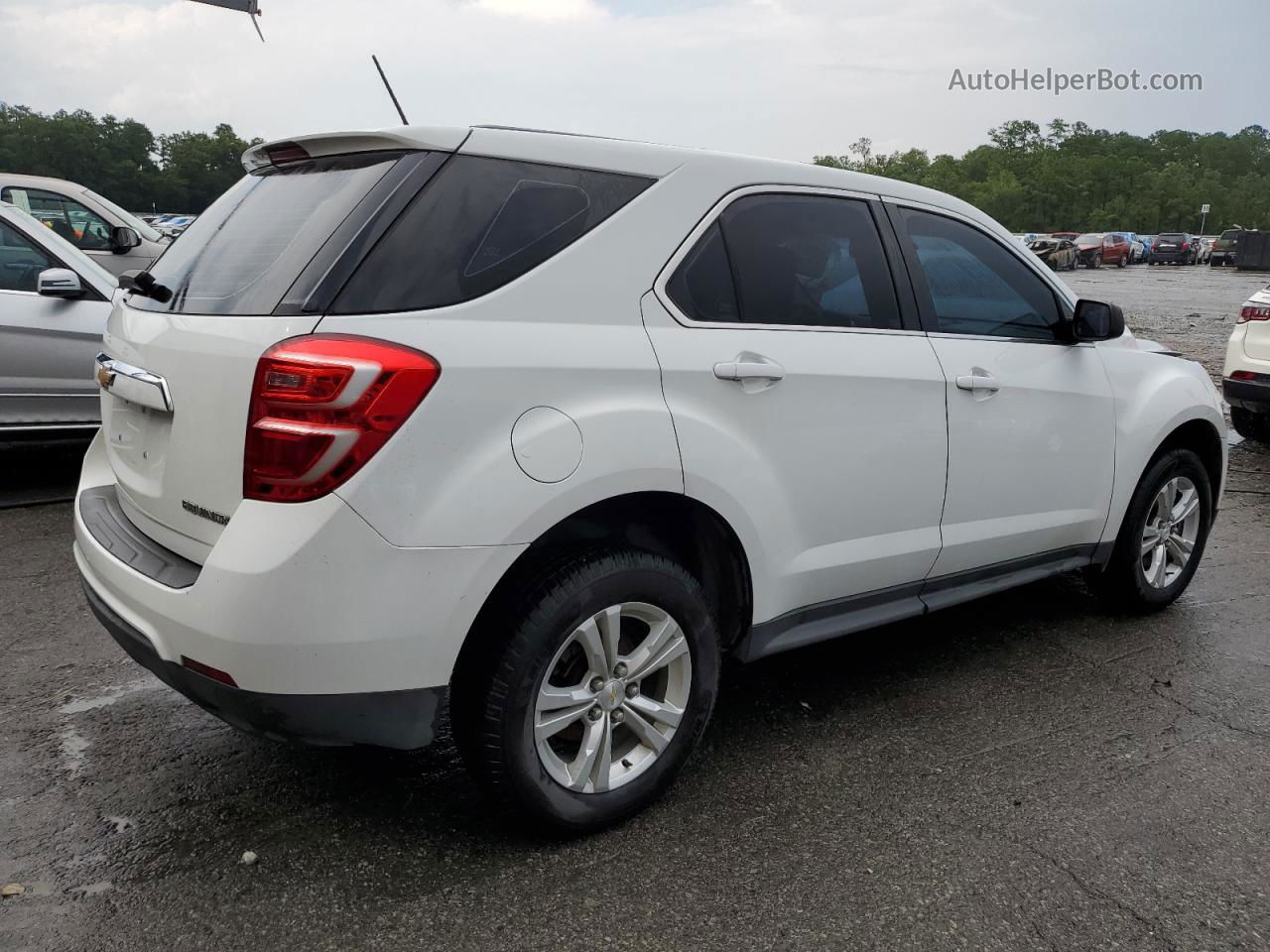 2016 Chevrolet Equinox Ls White vin: 2GNALBEK7G1118621