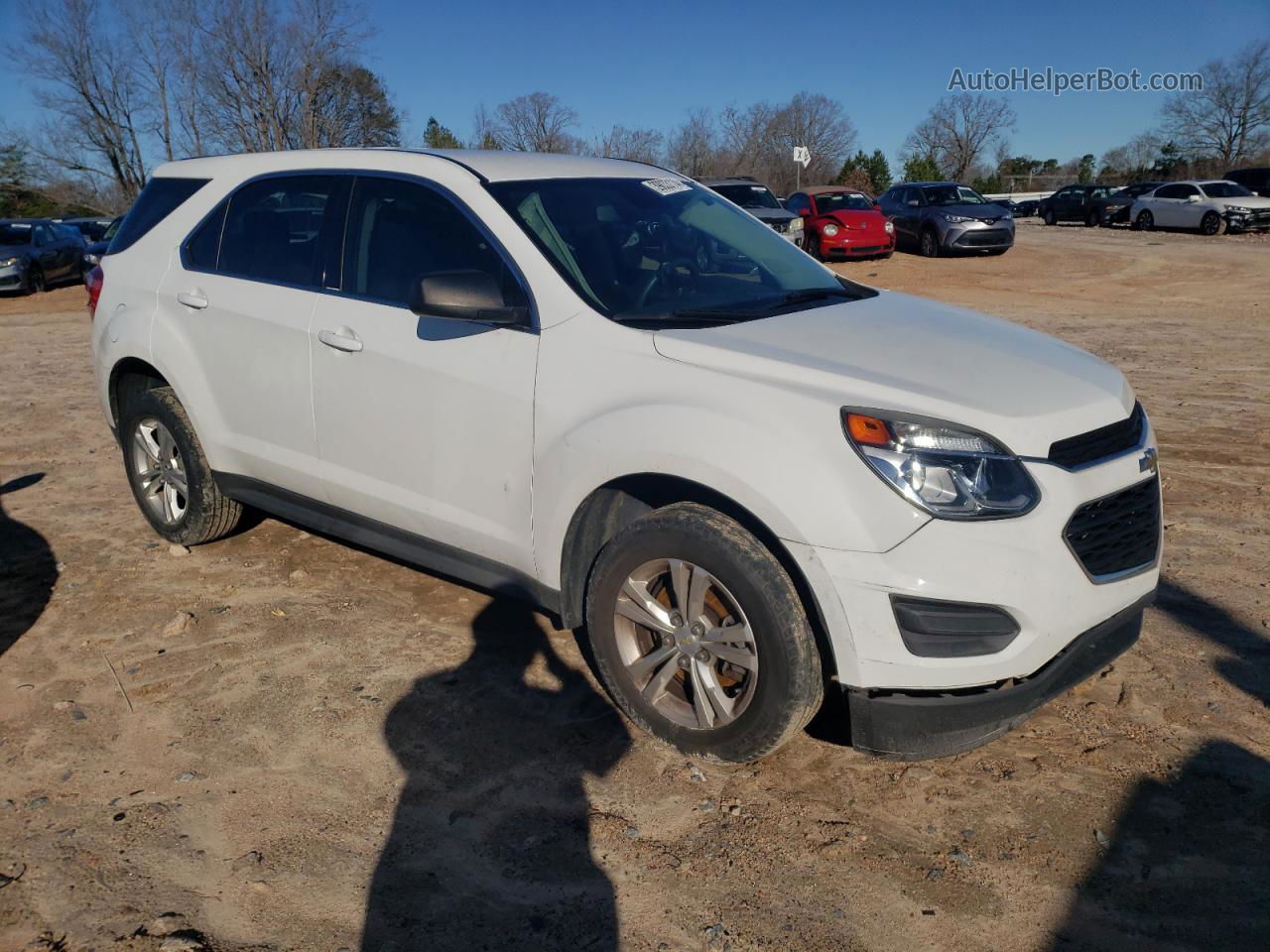 2016 Chevrolet Equinox Ls White vin: 2GNALBEK7G1127819