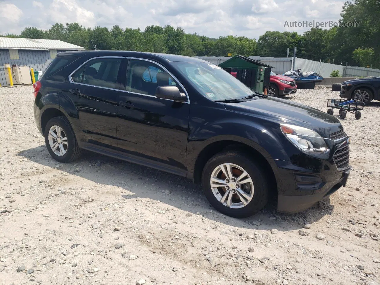 2016 Chevrolet Equinox Ls Black vin: 2GNALBEK7G1131417