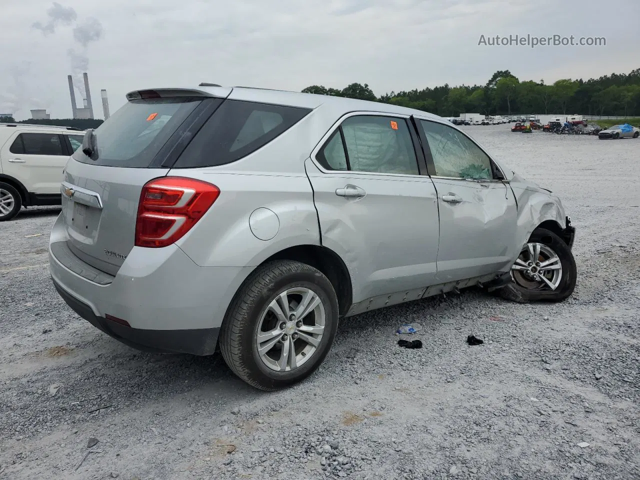 2016 Chevrolet Equinox Ls Silver vin: 2GNALBEK7G1134933