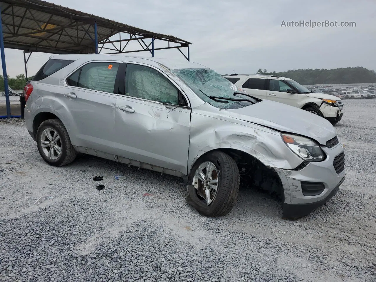 2016 Chevrolet Equinox Ls Silver vin: 2GNALBEK7G1134933