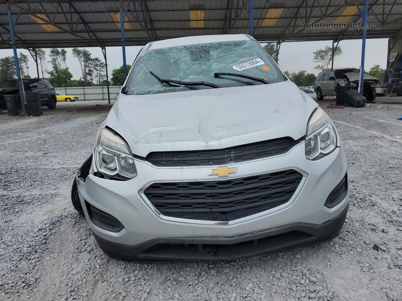 2016 Chevrolet Equinox Ls Silver vin: 2GNALBEK7G1134933