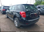 2016 Chevrolet Equinox Ls Black vin: 2GNALBEK7G1152753