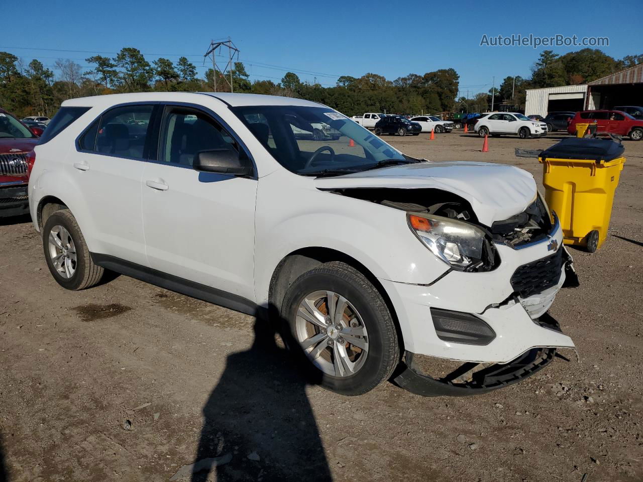 2016 Chevrolet Equinox Ls Белый vin: 2GNALBEK7G6224103