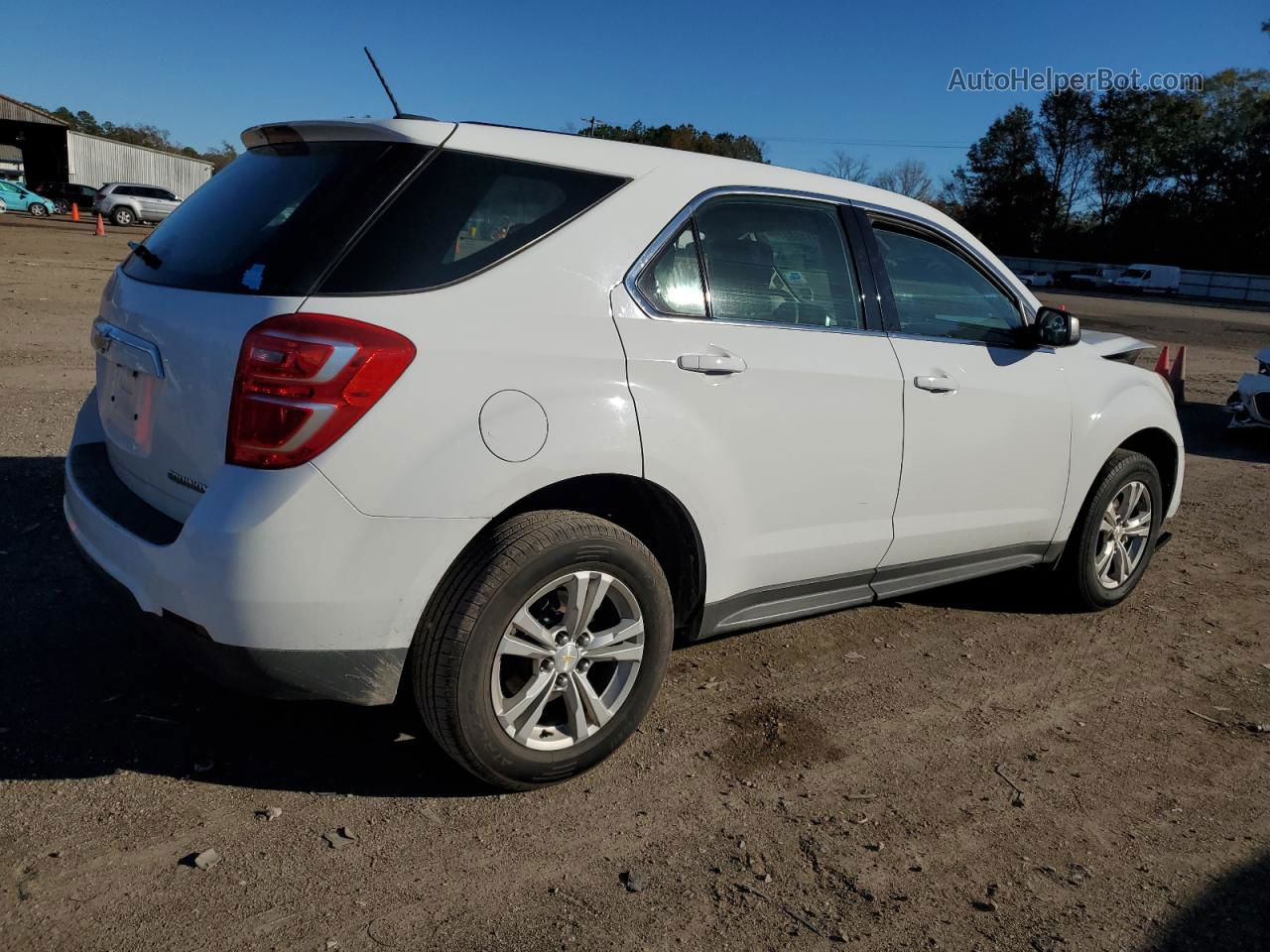 2016 Chevrolet Equinox Ls White vin: 2GNALBEK7G6224103