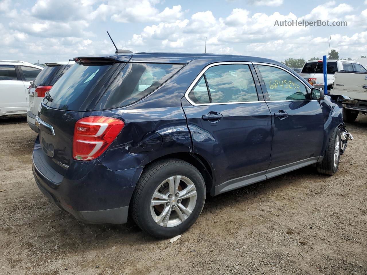 2016 Chevrolet Equinox Ls Blue vin: 2GNALBEK7G6262978