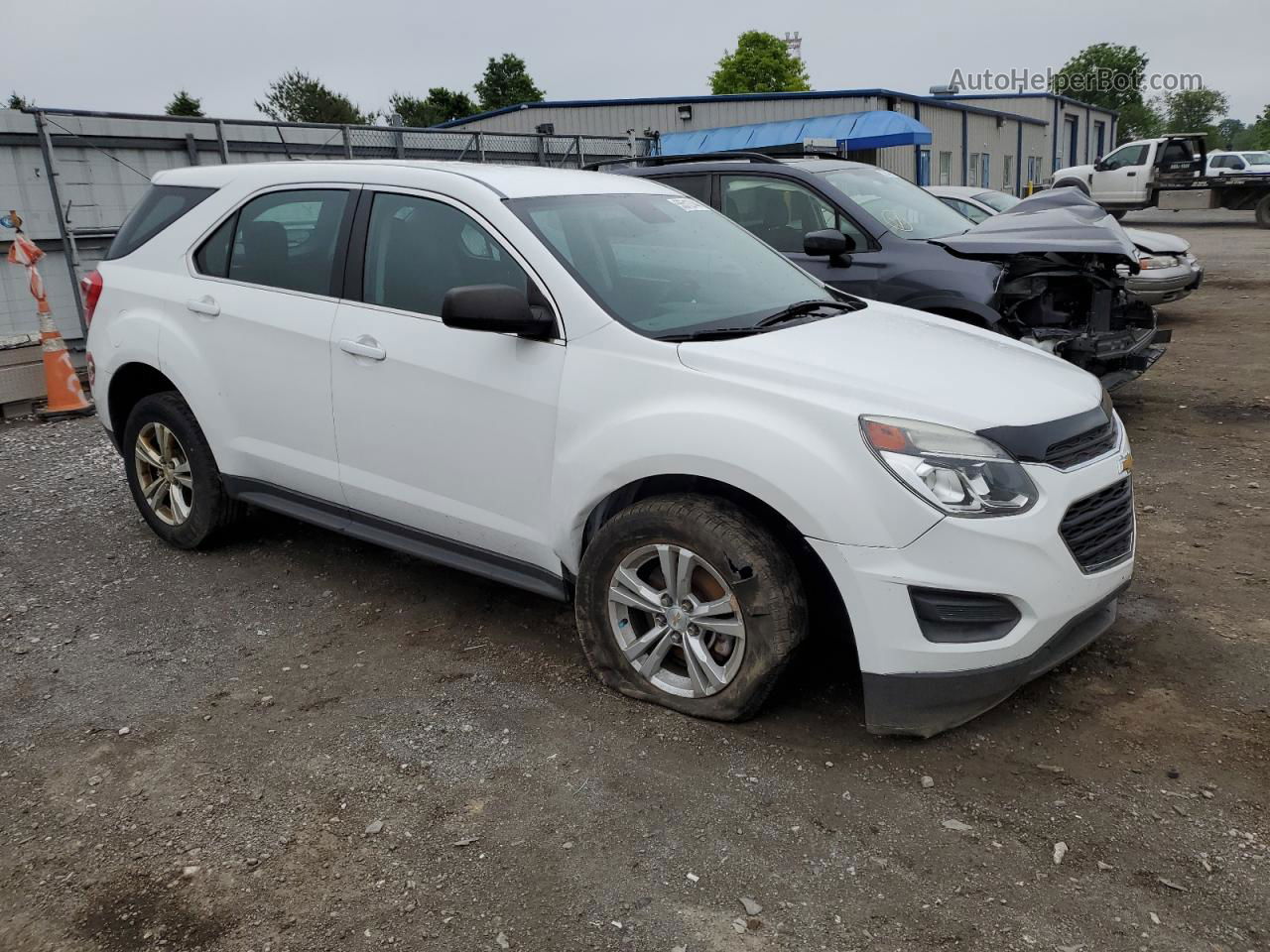 2016 Chevrolet Equinox Ls White vin: 2GNALBEK7G6306879