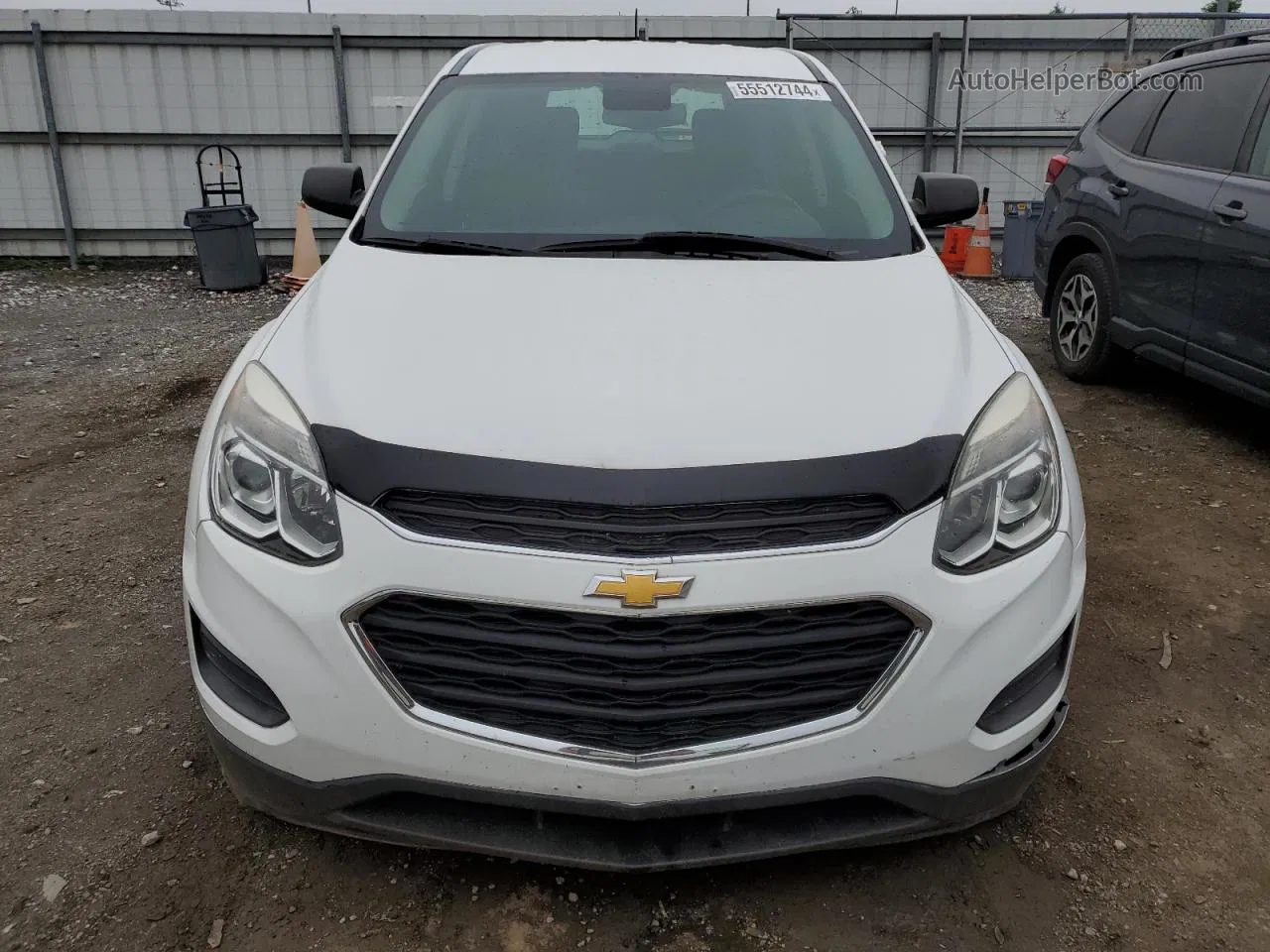 2016 Chevrolet Equinox Ls White vin: 2GNALBEK7G6306879