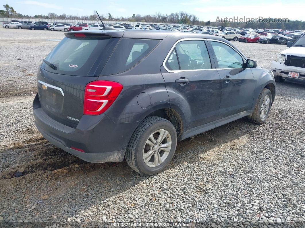 2016 Chevrolet Equinox Ls Black vin: 2GNALBEK7G6318515