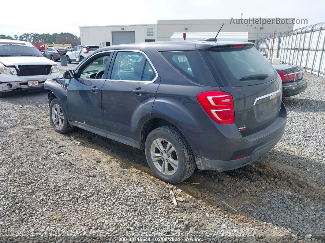 2016 Chevrolet Equinox Ls Black vin: 2GNALBEK7G6318515