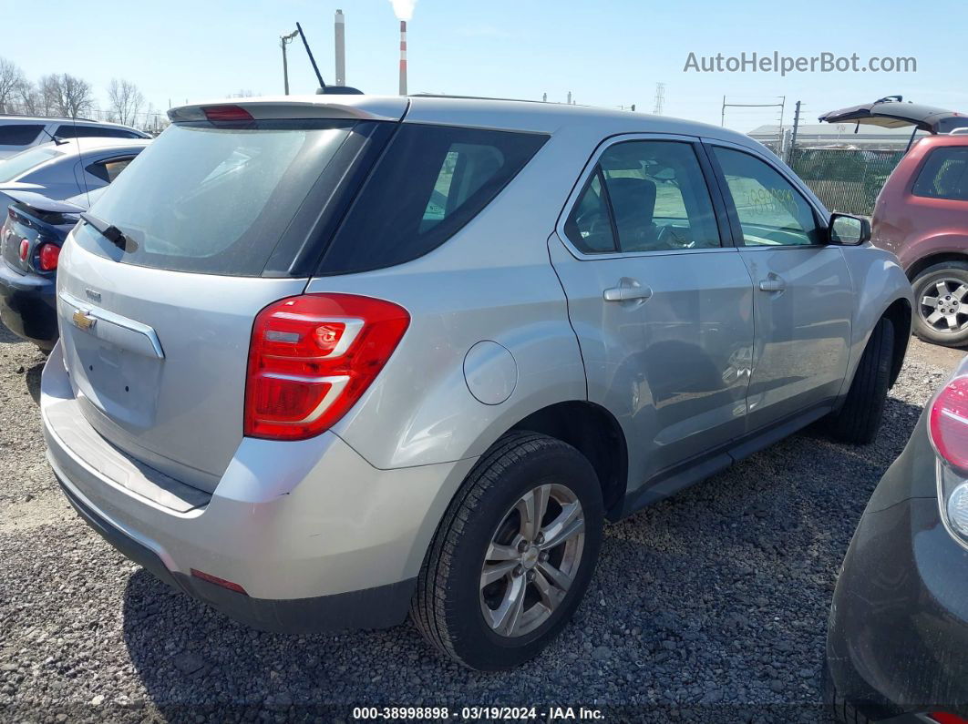 2017 Chevrolet Equinox Ls Серебряный vin: 2GNALBEK7H1504537