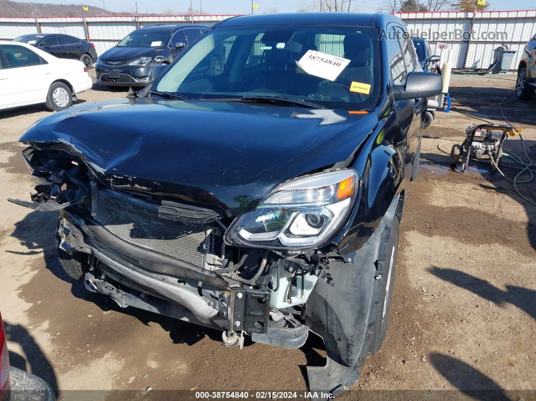 2017 Chevrolet Equinox Ls Black vin: 2GNALBEK7H1511150