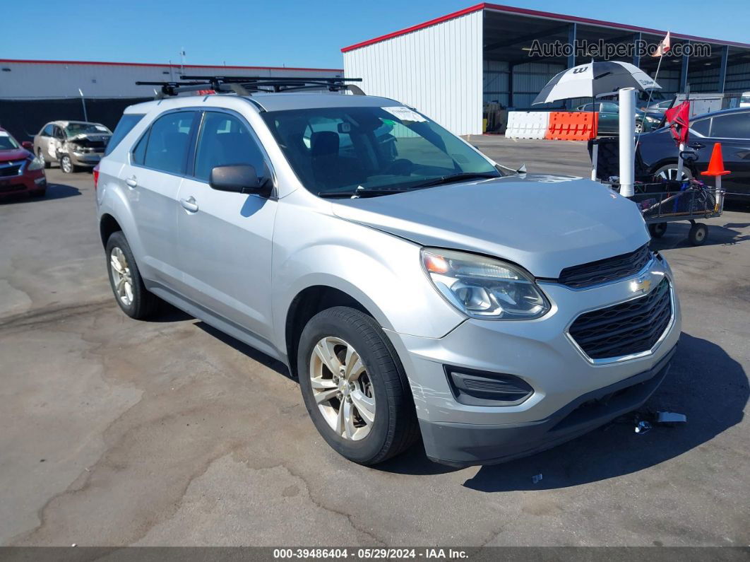 2017 Chevrolet Equinox Ls Silver vin: 2GNALBEK7H1524724