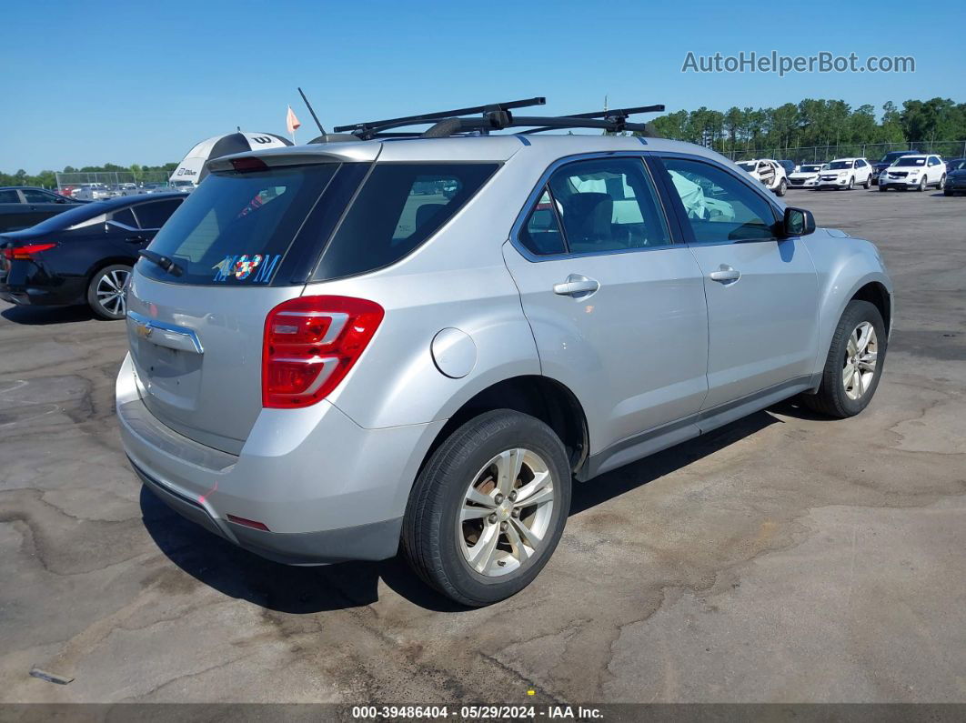 2017 Chevrolet Equinox Ls Silver vin: 2GNALBEK7H1524724