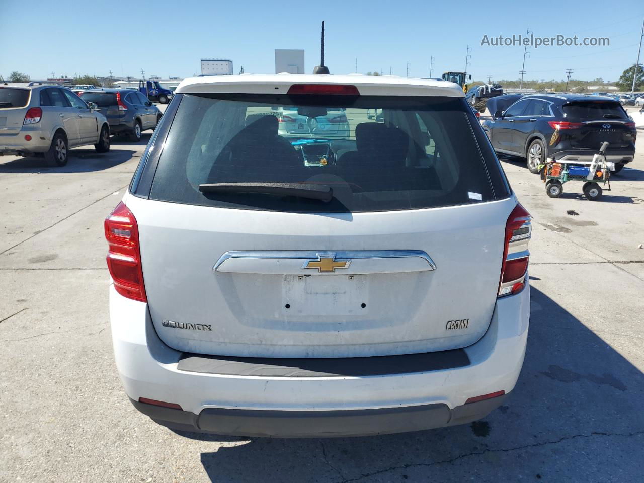 2017 Chevrolet Equinox Ls White vin: 2GNALBEK7H1534461