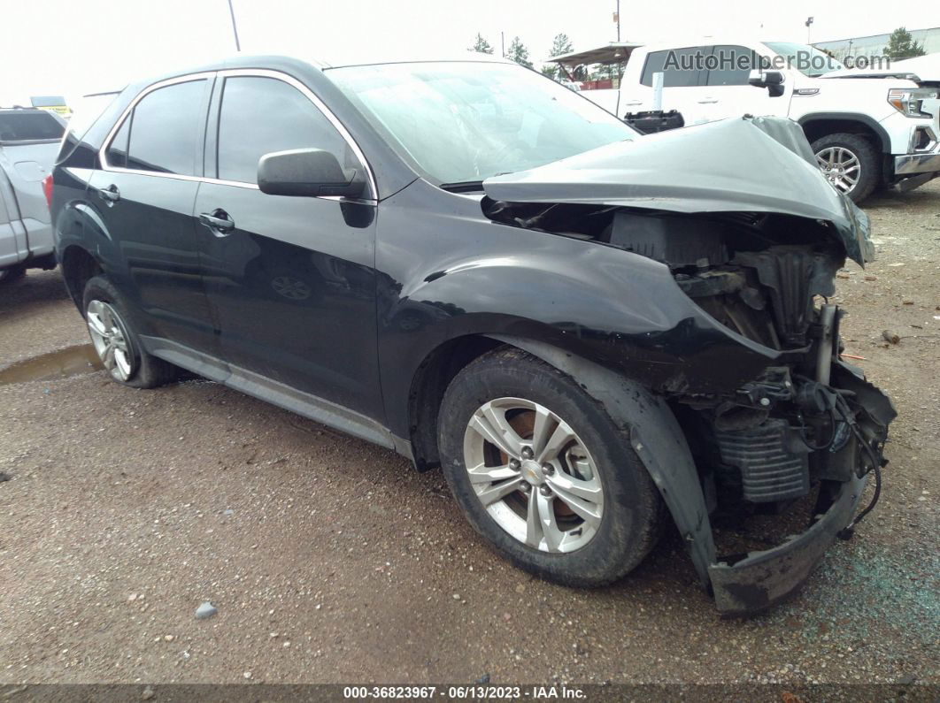 2017 Chevrolet Equinox Ls Black vin: 2GNALBEK7H1596636