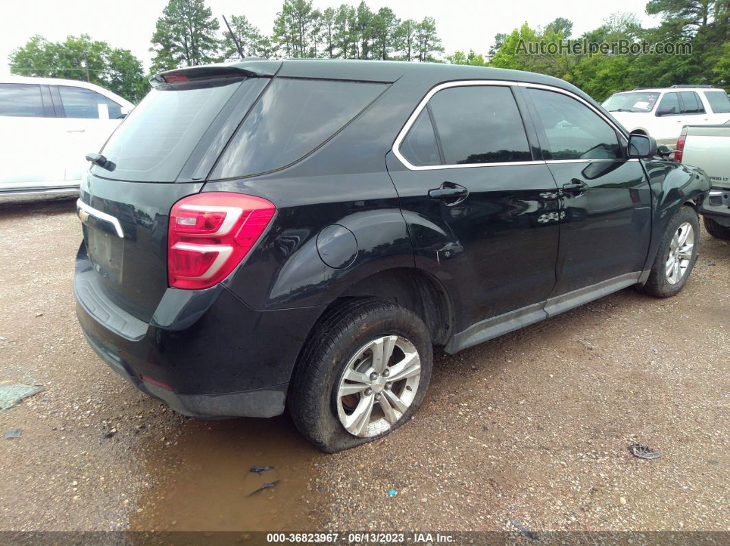 2017 Chevrolet Equinox Ls Black vin: 2GNALBEK7H1596636