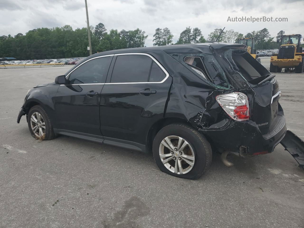 2017 Chevrolet Equinox Ls Black vin: 2GNALBEK7H1602936