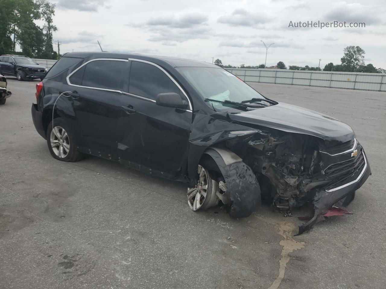 2017 Chevrolet Equinox Ls Черный vin: 2GNALBEK7H1602936