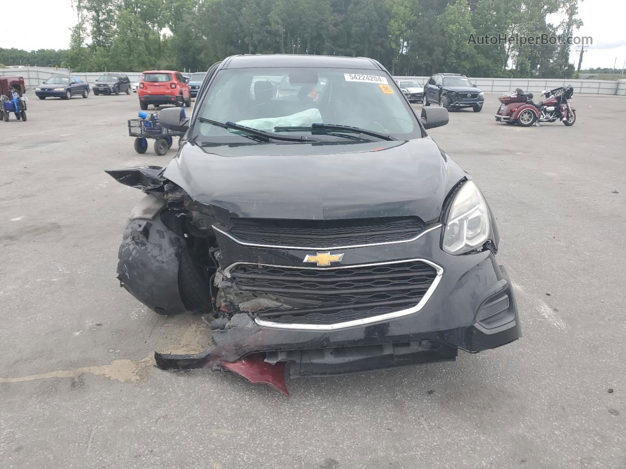 2017 Chevrolet Equinox Ls Black vin: 2GNALBEK7H1602936