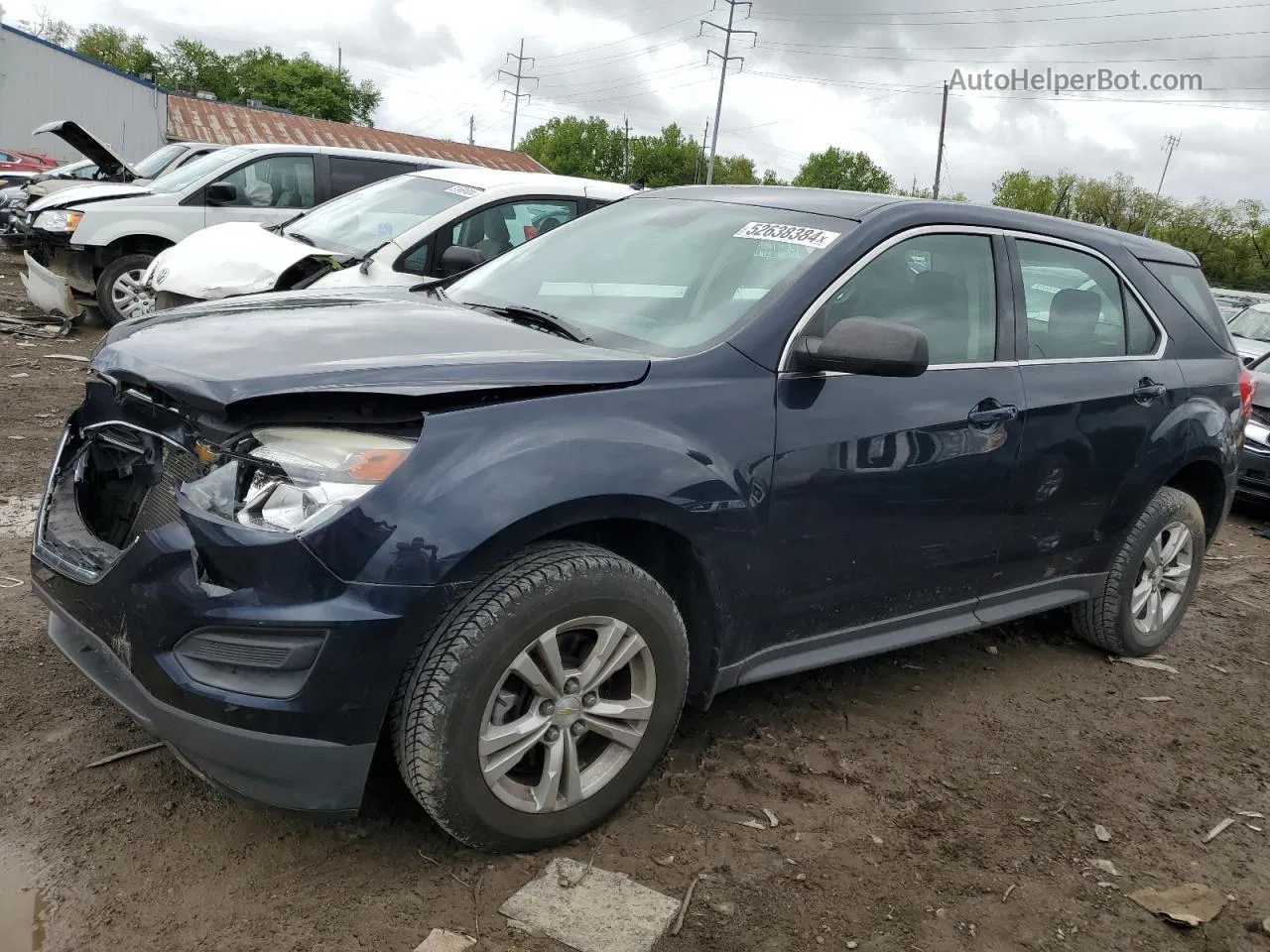 2017 Chevrolet Equinox Ls Black vin: 2GNALBEK7H6105601