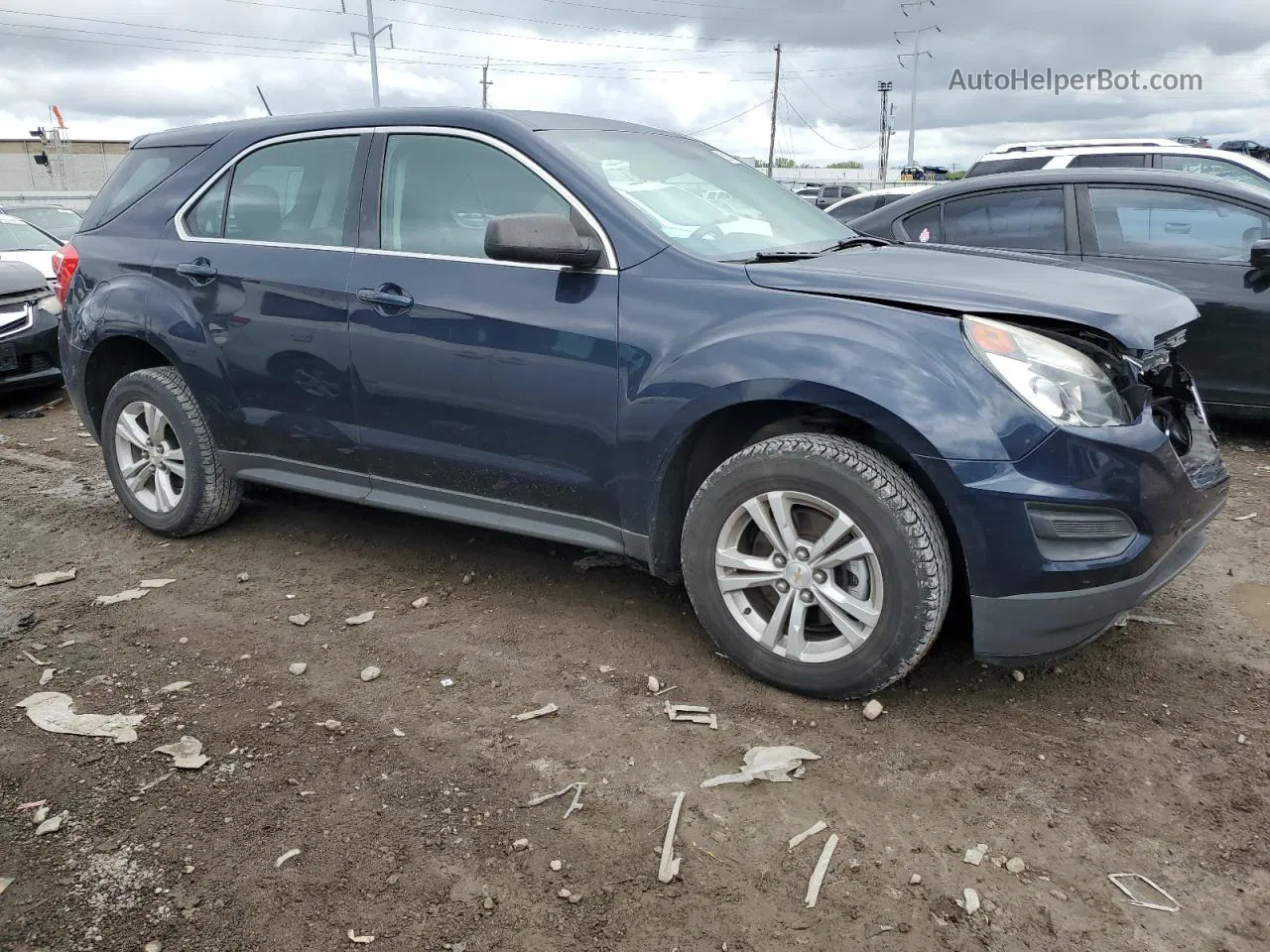 2017 Chevrolet Equinox Ls Black vin: 2GNALBEK7H6105601