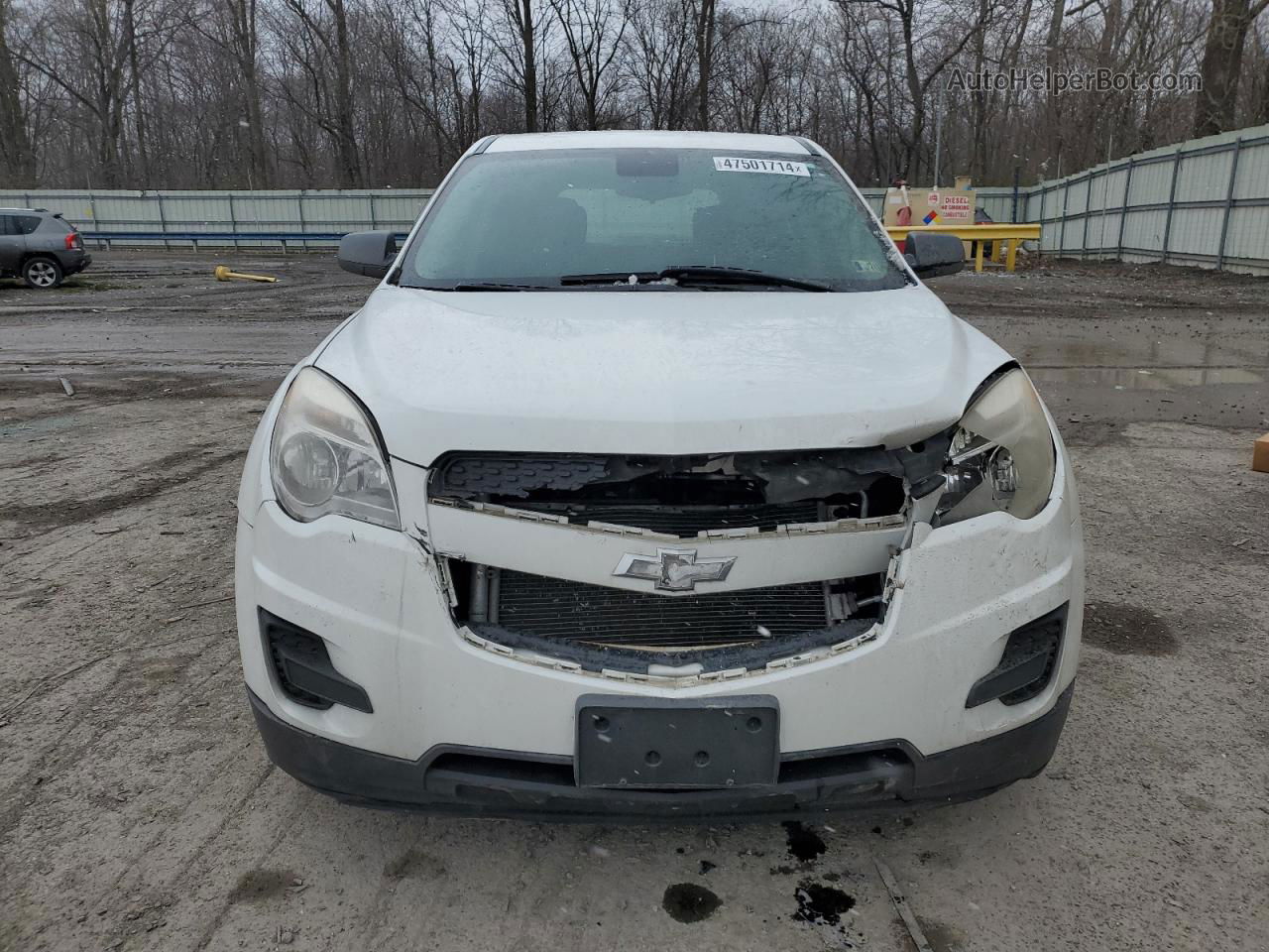 2012 Chevrolet Equinox Ls White vin: 2GNALBEK8C1117794