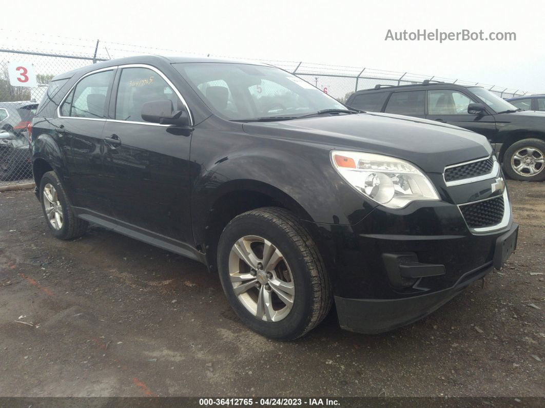 2012 Chevrolet Equinox Ls Black vin: 2GNALBEK8C1195038