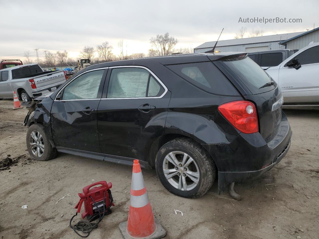 2012 Chevrolet Equinox Ls Black vin: 2GNALBEK8C1282616