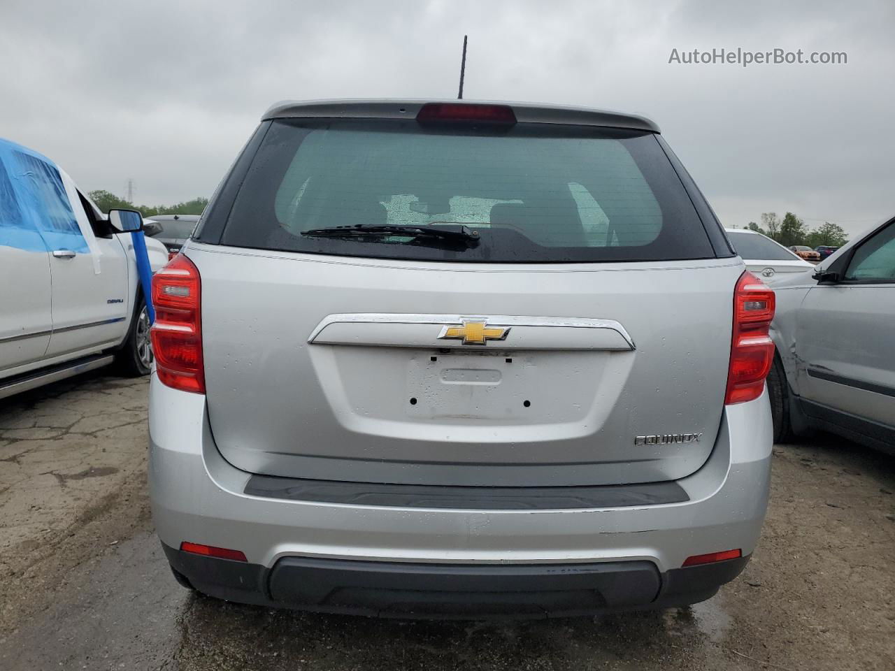 2016 Chevrolet Equinox Ls Silver vin: 2GNALBEK8G6109459