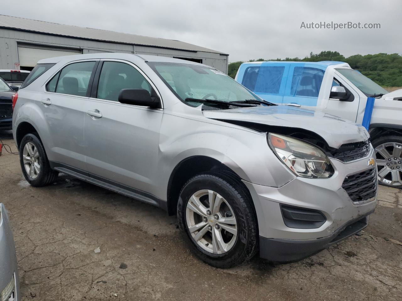 2016 Chevrolet Equinox Ls Silver vin: 2GNALBEK8G6109459