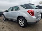 2016 Chevrolet Equinox Ls Silver vin: 2GNALBEK8G6109459