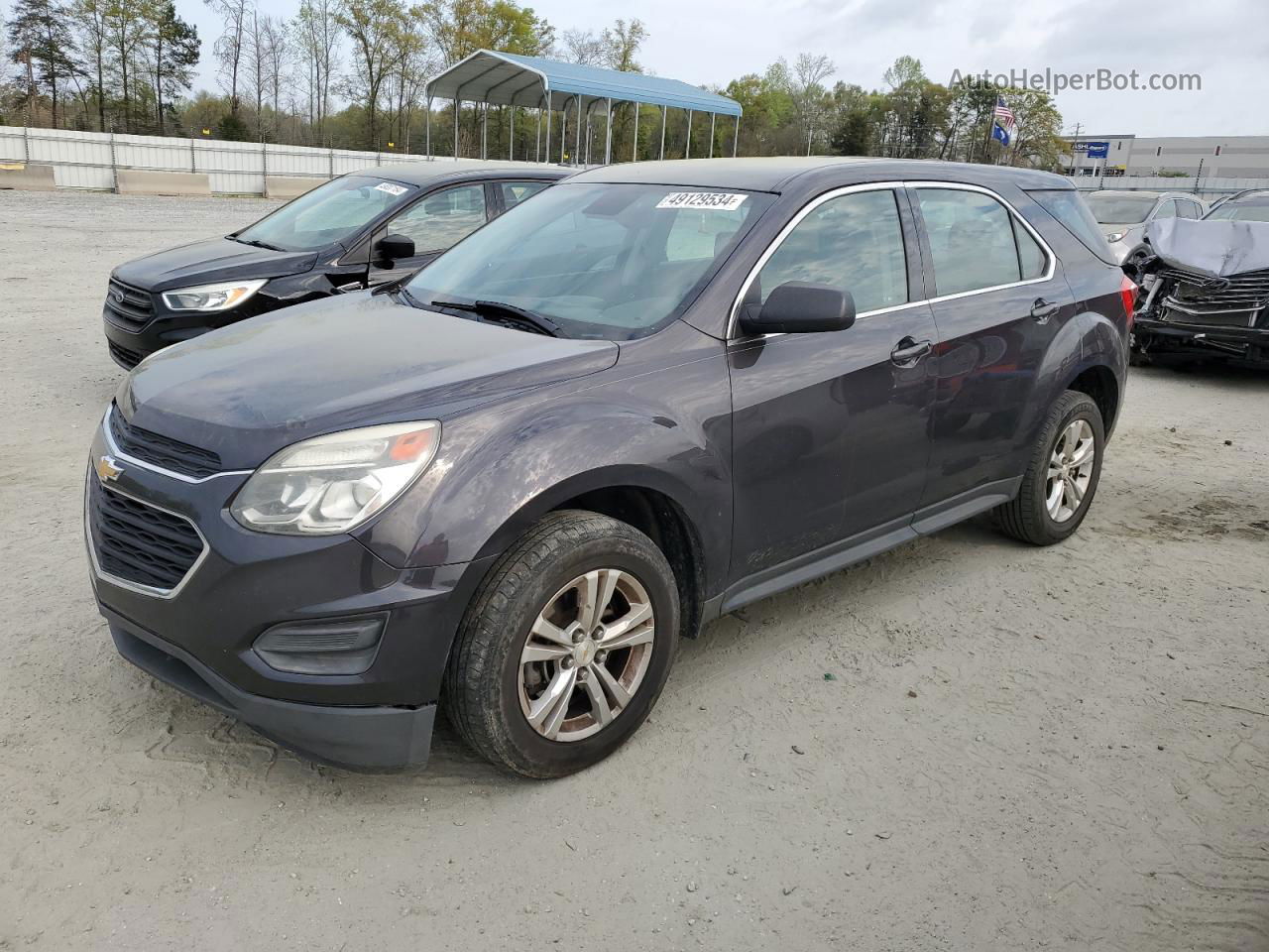 2016 Chevrolet Equinox Ls Black vin: 2GNALBEK8G6203695