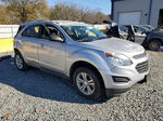 2016 Chevrolet Equinox Ls Silver vin: 2GNALBEK8G6207682