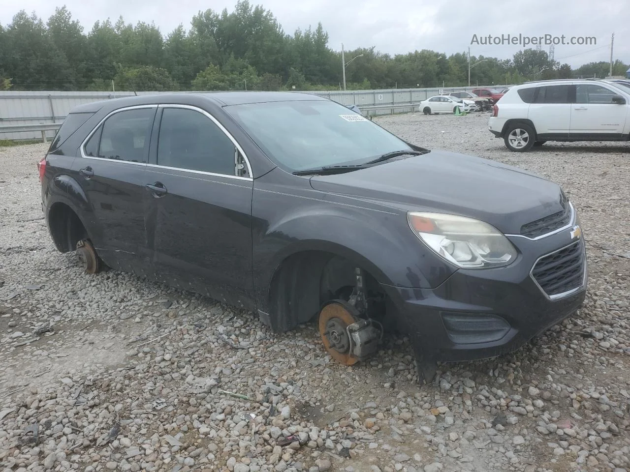 2016 Chevrolet Equinox Ls Gray vin: 2GNALBEK8G6244814