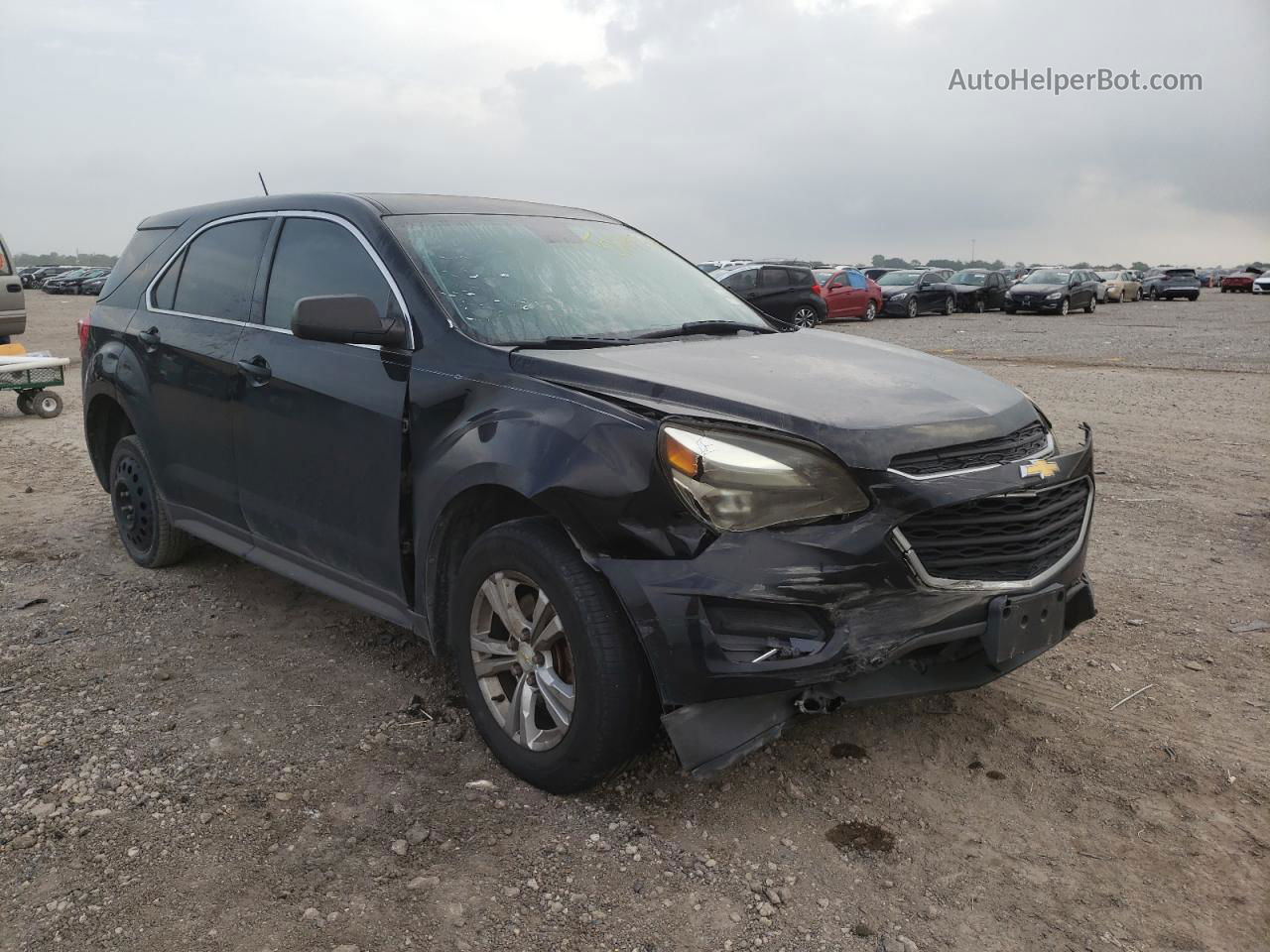 2016 Chevrolet Equinox Ls Черный vin: 2GNALBEK8G6245249