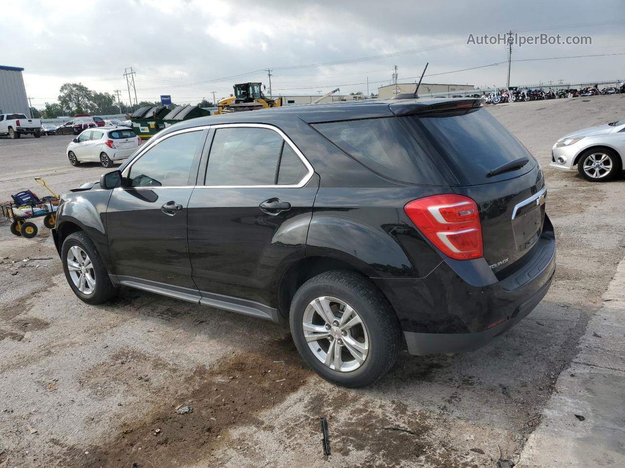 2017 Chevrolet Equinox Ls Black vin: 2GNALBEK8H1524778